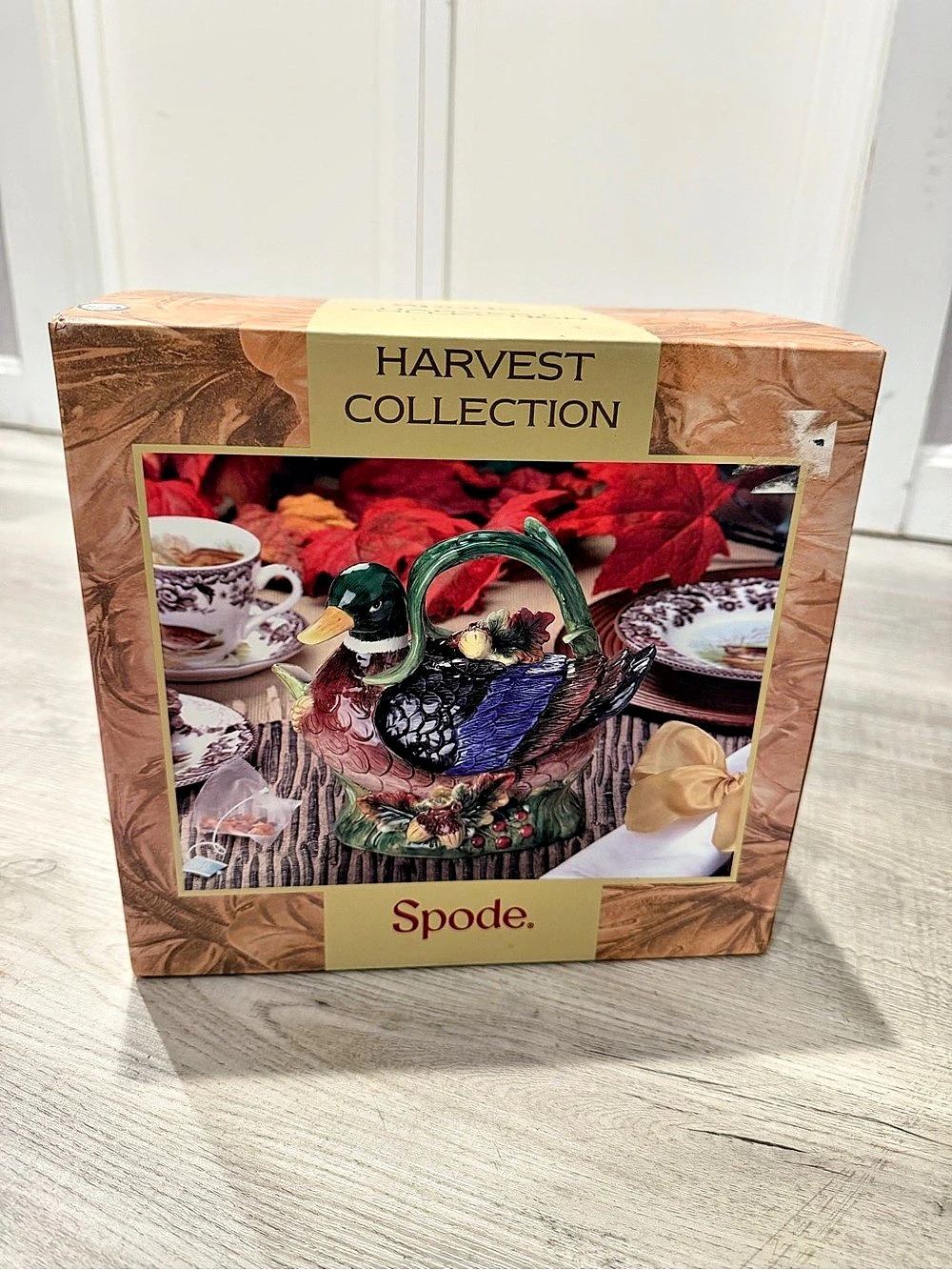 NEW Spode Harvest Collection Duck Teapot